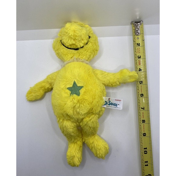 Aurora Dr. Seuss Star Bellied Sneetch Yellow 11” Plush Stuffed Toy EUC - Picture 7 of 8